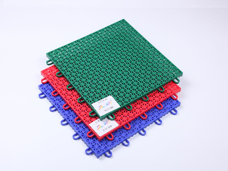 石家莊欒城藁城辛集懸浮地板熱塑地板室外幼兒園籃球場拼裝地板膠批發